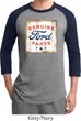 Mens Ford Shirt Distressed Genuine Ford Parts Raglan Tee T-Shirt