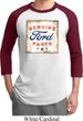 Mens Ford Shirt Distressed Genuine Ford Parts Raglan Tee T-Shirt