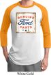 Mens Ford Shirt Distressed Genuine Ford Parts Raglan Tee T-Shirt
