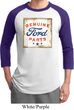 Mens Ford Shirt Distressed Genuine Ford Parts Raglan Tee T-Shirt