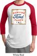 Mens Ford Shirt Distressed Genuine Ford Parts Raglan Tee T-Shirt