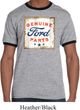Mens Ford Shirt Distressed Genuine Ford Parts Ringer Tee T-Shirt