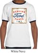 Mens Ford Shirt Distressed Genuine Ford Parts Ringer Tee T-Shirt