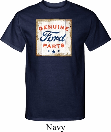 Mens Ford Shirt Distressed Genuine Ford Parts Tall Tee T-Shirt