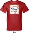 Mens Ford Shirt Distressed Genuine Ford Parts Tall Tee T-Shirt