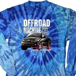 Mens Ford Shirt F-150 4X4 Off Road Machine Long Sleeve Tie Dye Shirt