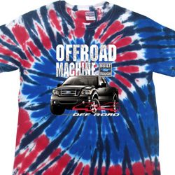 Mens Ford Shirt F-150 4X4 Off Road Machine Patriotic Tie Dye Shirt