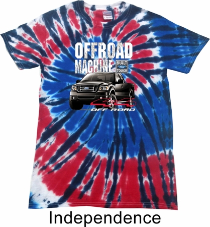 Mens Ford Shirt F-150 4X4 Off Road Machine Patriotic Tie Dye Shirt