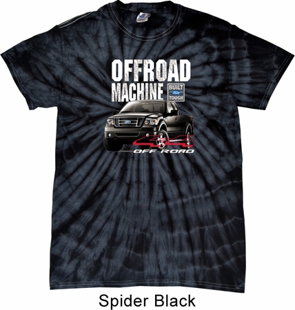 Mens Ford Shirt F-150 4X4 Off Road Machine Spider Tie Dye Shirt