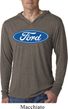 Mens Ford Shirt Ford Oval Lightweight Hoodie Tee T-Shirt