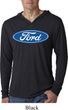 Mens Ford Shirt Ford Oval Lightweight Hoodie Tee T-Shirt