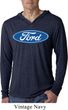 Mens Ford Shirt Ford Oval Lightweight Hoodie Tee T-Shirt