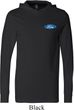 Mens Ford Shirt Ford Oval Pocket Print Lightweight Hoodie Tee