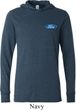 Mens Ford Shirt Ford Oval Pocket Print Lightweight Hoodie Tee