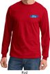Mens Ford Shirt Ford Oval Pocket Print Long Sleeve Tee T-Shirt