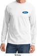 Mens Ford Shirt Ford Oval Pocket Print Long Sleeve Tee T-Shirt