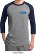 Mens Ford Shirt Ford Oval Pocket Print Raglan Tee T-Shirt