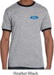 Mens Ford Shirt Ford Oval Pocket Print Ringer Tee T-Shirt
