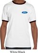 Mens Ford Shirt Ford Oval Pocket Print Ringer Tee T-Shirt