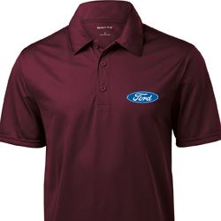Mens Ford Shirt Ford Oval Pocket Print Textured Polo Mens Ford Shirt Ford Oval Pocket Print Textured Polo