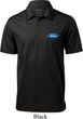 Mens Ford Shirt Ford Oval Pocket Print Textured Polo