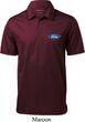Mens Ford Shirt Ford Oval Pocket Print Textured Polo