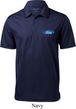 Mens Ford Shirt Ford Oval Pocket Print Textured Polo