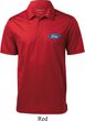 Mens Ford Shirt Ford Oval Pocket Print Textured Polo