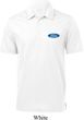 Mens Ford Shirt Ford Oval Pocket Print Textured Polo
