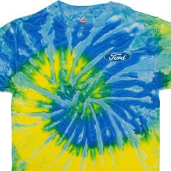 Mens Ford Shirt Ford Oval Pocket Print Tie Dye Tee T-shirt Mens Ford Shirt Ford Oval Pocket Print Tie Dye Tee T-shirt