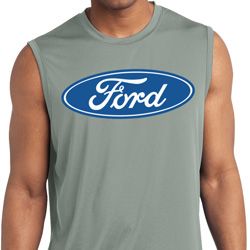 Mens Ford Shirt Ford Oval Sleeveless Moisture Wicking Tee T-Shirt