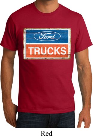 Mens Ford Shirt Ford Trucks Logo Organic Tee T-Shirt