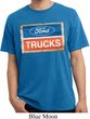 Mens Ford Shirt Ford Trucks Logo Pigment Dyed Tee T-Shirt
