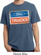 Mens Ford Shirt Ford Trucks Logo Pigment Dyed Tee T-Shirt