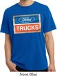 Mens Ford Shirt Ford Trucks Logo Pigment Dyed Tee T-Shirt