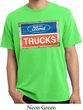 Mens Ford Shirt Ford Trucks Logo Pigment Dyed Tee T-Shirt