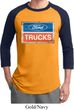 Mens Ford Shirt Ford Trucks Logo Raglan Tee T-Shirt