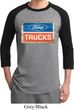 Mens Ford Shirt Ford Trucks Logo Raglan Tee T-Shirt