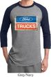 Mens Ford Shirt Ford Trucks Logo Raglan Tee T-Shirt