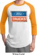 Mens Ford Shirt Ford Trucks Logo Raglan Tee T-Shirt
