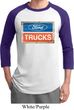 Mens Ford Shirt Ford Trucks Logo Raglan Tee T-Shirt