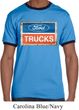 Mens Ford Shirt Ford Trucks Logo Ringer Tee T-Shirt