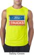 Mens Ford Shirt Ford Trucks Logo Sleeveless Tee T-Shirt