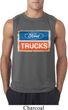 Mens Ford Shirt Ford Trucks Logo Sleeveless Tee T-Shirt