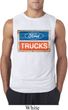 Mens Ford Shirt Ford Trucks Logo Sleeveless Tee T-Shirt