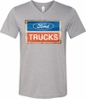 Mens Ford Shirt Ford Trucks Logo Tri Blend V-neck Tee T-Shirt