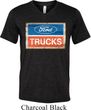 Mens Ford Shirt Ford Trucks Logo Tri Blend V-neck Tee T-Shirt