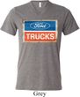 Mens Ford Shirt Ford Trucks Logo Tri Blend V-neck Tee T-Shirt