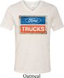 Mens Ford Shirt Ford Trucks Logo Tri Blend V-neck Tee T-Shirt