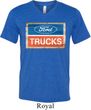 Mens Ford Shirt Ford Trucks Logo Tri Blend V-neck Tee T-Shirt